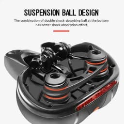 Hollow Breathable Bicycle Saddle Men Women MTB Road Bike Saddle Shock Absorbing Comfortable Big Butt Bike Seat Safety Warning