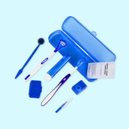 8Pcs Orthodontic Dental Care Brush Kit Teeth Cleaning Braces Toothbrush with Interdental Brush Floss Thread Ortho Wax Travel Kit
