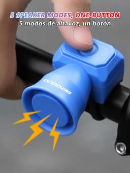 5 Modes Bicycle Horn Mountain Bike Mini Battery Waterproof Electronic Bike Bell Riding Equipment Children's Scooter Accessories