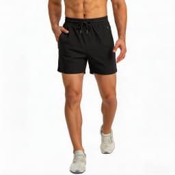 Men's Quick Dry Running Shorts with Drawstring and Zip Pockets - Ideal for Athletic Workouts and Gym Sessions