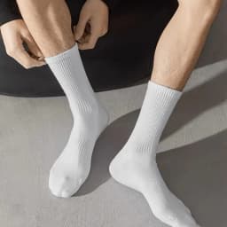 10/20 Pair Men Women Anti Odor Knitted Mid Tube Socks Suitable All Seasons Sweat Absorbing Breathable Couples Casual Sports Sock