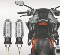 8mm Mini Motorcycle LED Turn Signal Lights Amber Flashing Light Blinker Turn Signal Lamp 12V Moto Indicator Lamp Accessories