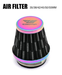 ZSDTRP Universal 35/38/42/45/50/55/58mm Motorcycle Air Filter Intake Pipe for 50cc 110cc 125cc 250cc ATV Dirt Bike Accessories
