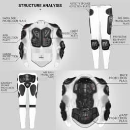 Motorcycle Armor CE Certification Motocross Chest Back Protector Moto Protection Body Armor Riding Motocross Jacket Protective