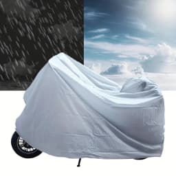 XL Motorcycle Clothing PEVA Single Layer Rainproof Sunscreen Bicycle Cover Electric Vehicle Protective Rain Protection