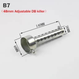 Universal Motorcycle 35mm 42mm 45mm 48mm 60mm DB Killer Exhaust Can Muffler Insert Baffle DB Killer Silencer Stainless Steel