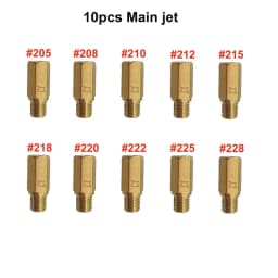 10pcs PWK PWM Jet Motorcycle Carburetor Main Jets Slow Pilot Jets For Keihin OKO CVK NSR KSR Carb Set Injector Nozzle Carburador