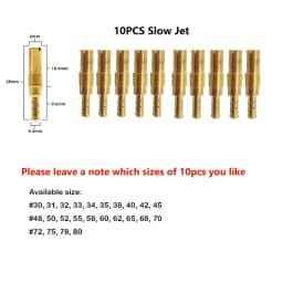 10pcs PWK PWM Jet Motorcycle Carburetor Main Jets Slow Pilot Jets For Keihin OKO CVK NSR KSR Carb Set Injector Nozzle Carburador