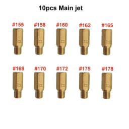 10pcs PWK PWM Jet Motorcycle Carburetor Main Jets Slow Pilot Jets For Keihin OKO CVK NSR KSR Carb Set Injector Nozzle Carburador