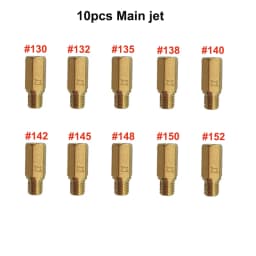 10pcs PWK PWM Jet Motorcycle Carburetor Main Jets Slow Pilot Jets For Keihin OKO CVK NSR KSR Carb Set Injector Nozzle Carburador
