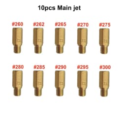 10pcs PWK PWM Jet Motorcycle Carburetor Main Jets Slow Pilot Jets For Keihin OKO CVK NSR KSR Carb Set Injector Nozzle Carburador