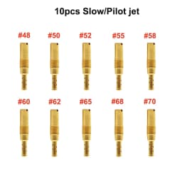 10pcs PWK PWM Jet Motorcycle Carburetor Main Jets Slow Pilot Jets For Keihin OKO CVK NSR KSR Carb Set Injector Nozzle Carburador
