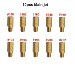 10pcs PWK PWM Jet Motorcycle Carburetor Main Jets Slow Pilot Jets For Keihin OKO CVK NSR KSR Carb Set Injector Nozzle Carburador
