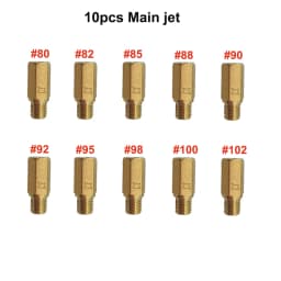 10pcs PWK PWM Jet Motorcycle Carburetor Main Jets Slow Pilot Jets For Keihin OKO CVK NSR KSR Carb Set Injector Nozzle Carburador