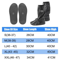 Reusable Motorcycle Scooter Dirt Bike Rain Shoes Cover Non-Slip Boot Covers Unisex Bicycle Shoes Protectors For Rainy Snowy Day