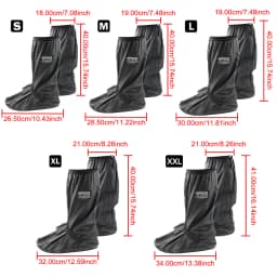 Reusable Motorcycle Scooter Dirt Bike Rain Shoes Cover Non-Slip Boot Covers Unisex Bicycle Shoes Protectors For Rainy Snowy Day