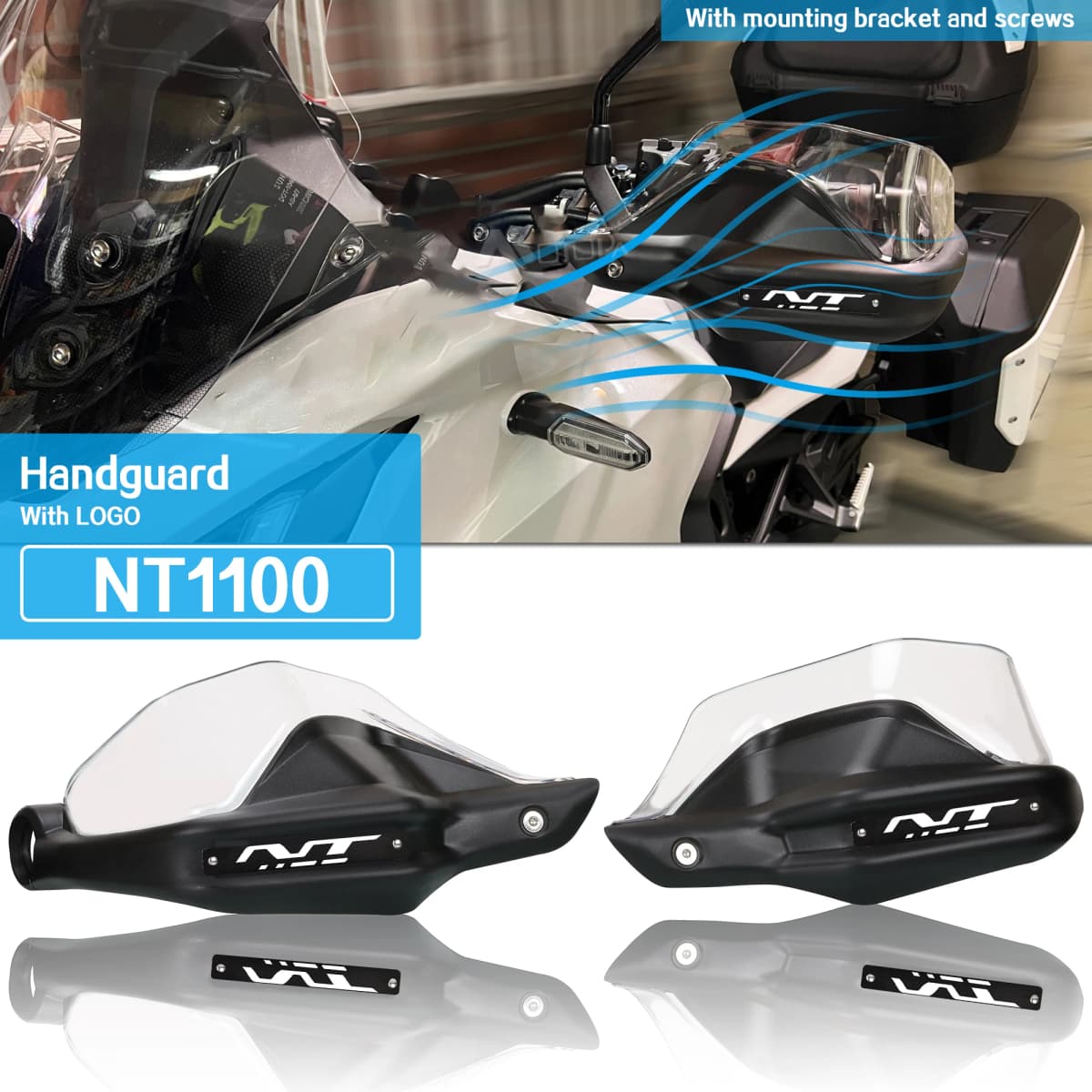 For HONDA NT1100 NT 1100 nt 1100 2021-2024 Dedicated Hand Guard Motorcycle NT1100 Handguards Handlebar Guards Windshield