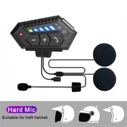 Motorcycle BT Helmet Headset Wireless Hands-free Call Kit Stereo Anti-interference Waterproof Music Player Speaker