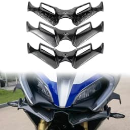 Motorcycle Winglet Aerodynamic Wing Kit Spoiler Motor Accessories For KawasakiNinja 300 Ninja250 NINJA300/250 EX300 2013-2017