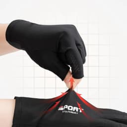 1 Pair Summer Breathable Men's Gloves Ice Silk Sun Proction Motorcycle Driving Glove Full Finger Moto Bike Gloves Cycling Glove