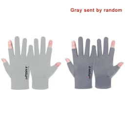 1 Pair Summer Breathable Men's Gloves Ice Silk Sun Proction Motorcycle Driving Glove Full Finger Moto Bike Gloves Cycling Glove
