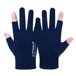 1 Pair Summer Breathable Men's Gloves Ice Silk Sun Proction Motorcycle Driving Glove Full Finger Moto Bike Gloves Cycling Glove