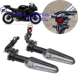 For YAMAHA YZF R7 R9 R25 R125 Motorcycle Accessories Front Rear LED Turn Signal Light Indicator Directional Flasher Blinker Lamp