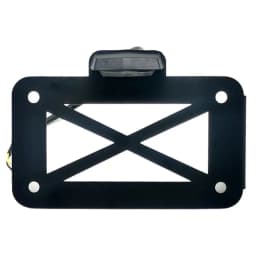 1 Set Motorcycle Side Mount LED License Plate Light Universal Motorbike Registration Number Holder Bracket With Rear Lamp