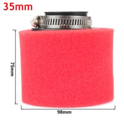 Black and Red Foam Air Filter 35mm 38mm 42mm 45mm 48mm 50mm 60mm Sponge Cleaner Moped Scooter Dirt Pit Bike Motorcycle