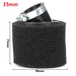 Black and Red Foam Air Filter 35mm 38mm 42mm 45mm 48mm 50mm 60mm Sponge Cleaner Moped Scooter Dirt Pit Bike Motorcycle