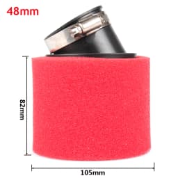 Black and Red Foam Air Filter 35mm 38mm 42mm 45mm 48mm 50mm 60mm Sponge Cleaner Moped Scooter Dirt Pit Bike Motorcycle
