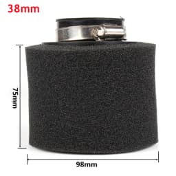 Black and Red Foam Air Filter 35mm 38mm 42mm 45mm 48mm 50mm 60mm Sponge Cleaner Moped Scooter Dirt Pit Bike Motorcycle
