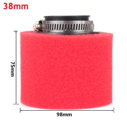 Black and Red Foam Air Filter 35mm 38mm 42mm 45mm 48mm 50mm 60mm Sponge Cleaner Moped Scooter Dirt Pit Bike Motorcycle