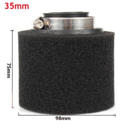 Black and Red Foam Air Filter 35mm 38mm 42mm 45mm 48mm 50mm 60mm Sponge Cleaner Moped Scooter Dirt Pit Bike Motorcycle