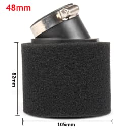 Black and Red Foam Air Filter 35mm 38mm 42mm 45mm 48mm 50mm 60mm Sponge Cleaner Moped Scooter Dirt Pit Bike Motorcycle