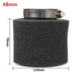 Black and Red Foam Air Filter 35mm 38mm 42mm 45mm 48mm 50mm 60mm Sponge Cleaner Moped Scooter Dirt Pit Bike Motorcycle