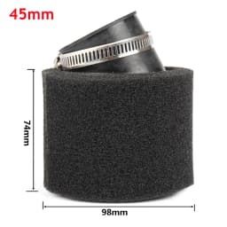Black and Red Foam Air Filter 35mm 38mm 42mm 45mm 48mm 50mm 60mm Sponge Cleaner Moped Scooter Dirt Pit Bike Motorcycle