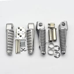 For Kawasaki ZX6R ZX636 ZX9R ZX10R ZX14 ZX-14 Z750 Z1000 ZZR1200 GTR1400 ZZR1400 ER6N Motorcycle Front Rear Footrests Foot pegs
