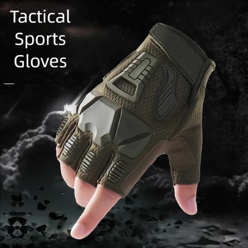 Motorcycle riding gloves men's tactical gloves half finger outdoor non-slip protective sports training military Cycling gloves