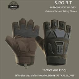 Motorcycle riding gloves men's tactical gloves half finger outdoor non-slip protective sports training military Cycling gloves