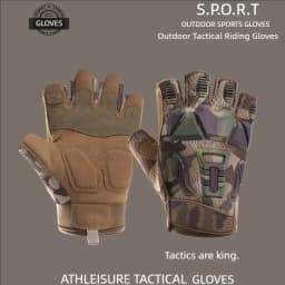Motorcycle riding gloves men's tactical gloves half finger outdoor non-slip protective sports training military Cycling gloves