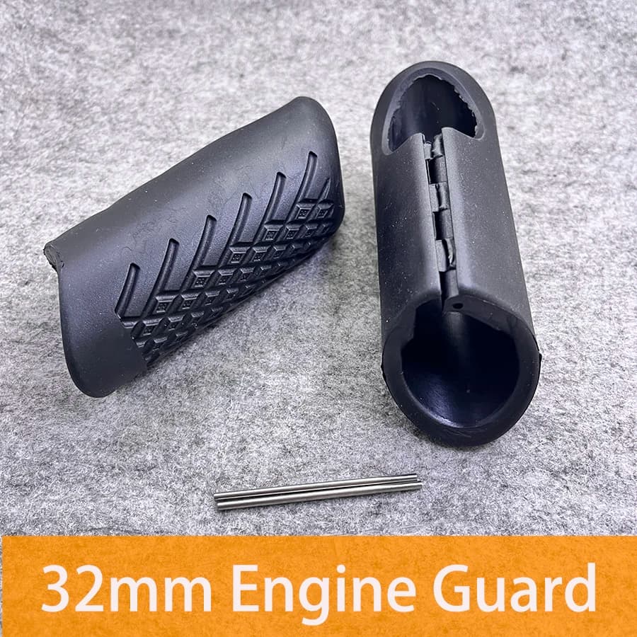 1 Pair Universal 32MM 1-1/4" Motorcycle Engine Guards Crash Bar Protective Rubber Cover Pad For Harley XL883 XL1200 Aprilia BMW