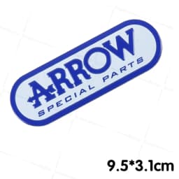 Motorcycle Exhaust Pipe Aluminium Decals Racing Muffler Stickers Accessories Emblem Waterproof For Arr-ow Leo-Vince MI-VV
