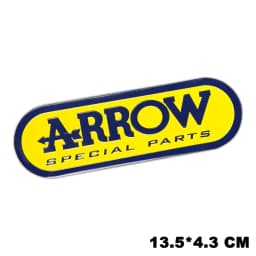 Motorcycle Exhaust Pipe Aluminium Decals Racing Muffler Stickers Accessories Emblem Waterproof For Arr-ow Leo-Vince MI-VV