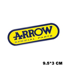 Motorcycle Exhaust Pipe Aluminium Decals Racing Muffler Stickers Accessories Emblem Waterproof For Arr-ow Leo-Vince MI-VV