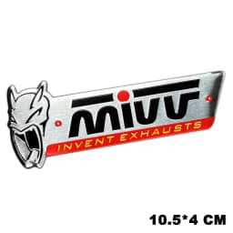 Motorcycle Exhaust Pipe Aluminium Decals Racing Muffler Stickers Accessories Emblem Waterproof For Arr-ow Leo-Vince MI-VV