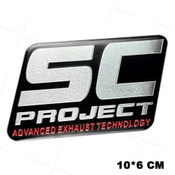 Motorcycle Exhaust Pipe Aluminium Decals Racing Muffler Stickers Accessories Emblem Waterproof For Arr-ow Leo-Vince MI-VV