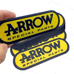 Motorcycle Exhaust Pipe Aluminium Decals Racing Muffler Stickers Accessories Emblem Waterproof For Arr-ow Leo-Vince MI-VV