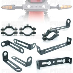10mm Metal Turn Signal Light Clamp Mount Bracket Holder Indicator Blinker Fixing Threaded Type for Scooters Motorcycles Bicycles