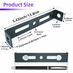 10mm Metal Turn Signal Light Clamp Mount Bracket Holder Indicator Blinker Fixing Threaded Type for Scooters Motorcycles Bicycles